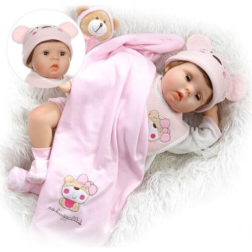 55CM Flexible Bebe Doll Reborn Baby Girl blinking eyes newborn bababy handmade alive real doll toys for children gift