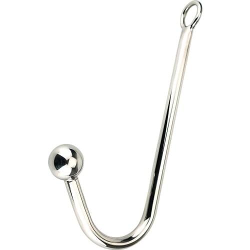 Sex Toys Metal Stainless Steel Anal Hook Single Bead Anal Hook Backyard Masturbation Hook Adult Toy