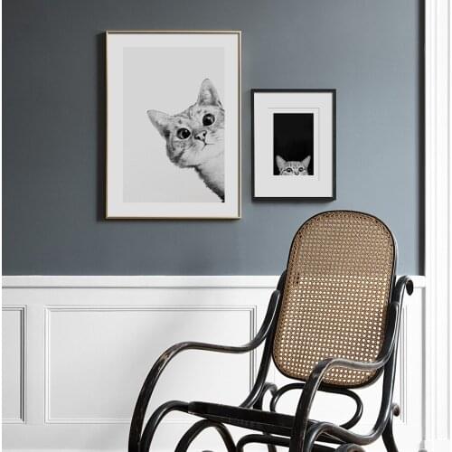 Cute Animals Cat Basketball Funny Art Canvas Painting Modern Nordic Posters And Prints Wall Pictures For Kids Room Nursery Décor