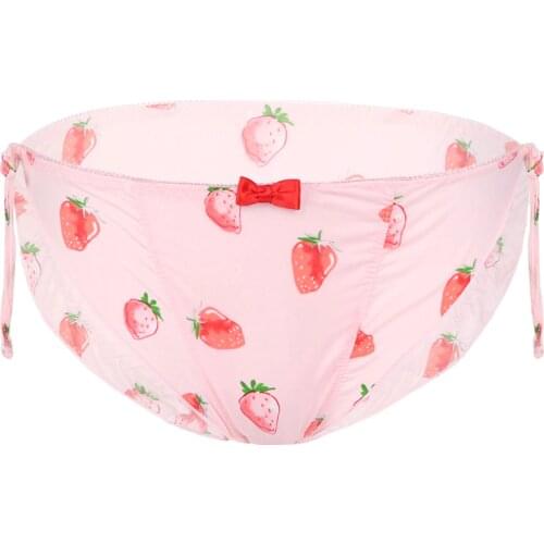 Cute Women Girls Sexy Brazilian Thong Briefs Sissy Lingerie Panties low waist Japanese style bikini swimsuit Briefs Underwear