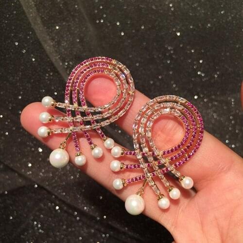 Fashion pearl geometic earring for women earrings nickel free