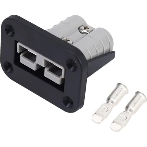 Flush Mount 50 Amp Anderson Plug Mounting Bracket Panel Cover for Caravan Camper Boat Truck