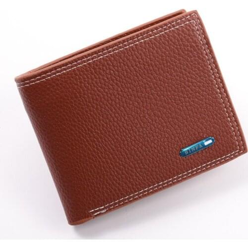 Men Wallets Fashion Casual Short Leather Small Purse Business Male Clutch Bag Money clip Coin Pouch Passport Credit Card Holders