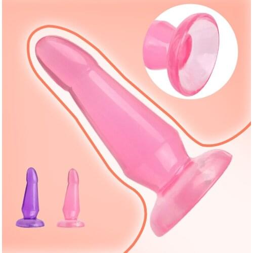 Soft Silicone Jelly Dildo for Women Realistic Penis Anal Plug Dick with Strong Suction Cup Erotic Adult Sex Toys for Women Men