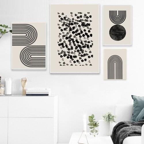 Nordic Poster Abstract Canvas Painting Line Art Wall Art Print Geometry Modern Picture For Living Room On The Wall Home Decor