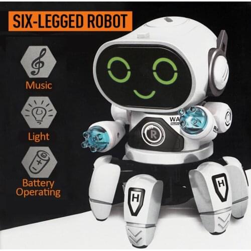 Novelty Toys Kids Funny RC Smart Robot Toy Remote Control Interactive Dancing Walking Robot With LED And Music Lighting Toy