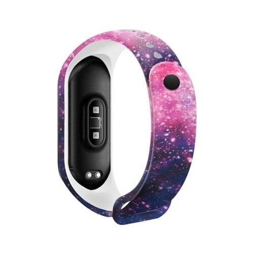 For Mi Band 6 5 4 3 Strap Printing Silicone Magic Pattern Xiaomiband 6 Replacement Watchband Bracelet Smart Sports Fitness Wrist