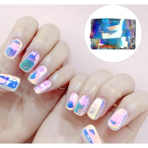 Nail Striping Aurora Smooth Surface Self-Adhesive Transparent Nail Decorative Line Sticker Nail Trend Design Manicure Decoration