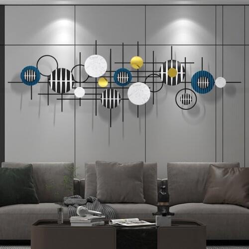 Modern luxury wall decoration living room bedroom sofa background wall decoration pendant wall metal wrought iron wall hanging