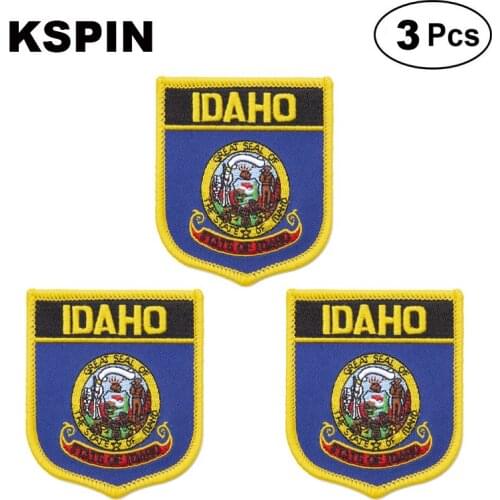 U.S.A Idaho Shiled Shape flag patches national flag patches for Cothing DIY Decoration