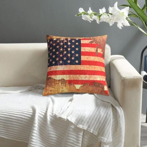 USA Star And Stripes Map (1) pillowcase printed cushion cover sofa waist pillow pillow cover