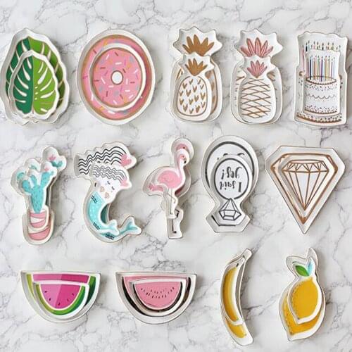 2pcs/Set Pink Flamingo Breakfast Dish Cute Ceramic Plate Fruit Snack Plate Jewelry Earrings Storage Tray Home Decor Gifts 1225