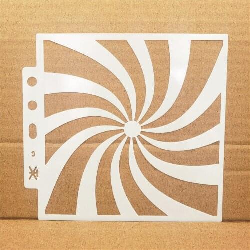 14.1*13 windmill stencils Cover template spray plastic mold shield DIY cake hollow Embellishment printing lace ruler Easter