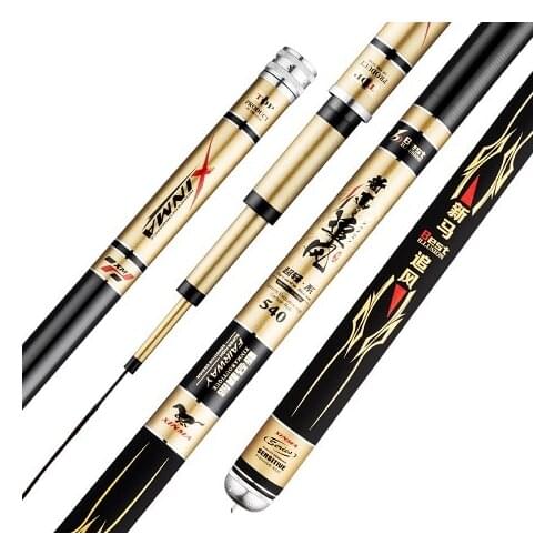 4.5m-11m Power Hand Rod 5H 12H19 Tone Super Hard Competition Stick Black Pit Herring Wedkarstwo Olta Spinning Canne De Pesca