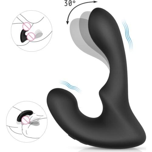Vibrating anal butt plug silicone prostate vibrator remote prostata massager anal male