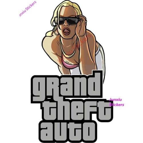 GTA Grand Theft Auto SAN ANDREAS Logo Vinyl Car Stickers for Bumper Camper Car Accessories Waterproof Decal Styling PVC13x8cm