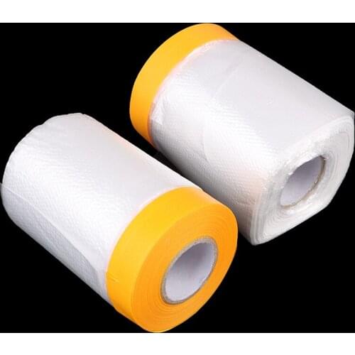 1pc New Oil Painting Masking Film Tape Furniture Car Protect Cover Plastic Film Barrier