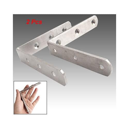 2 Pcs 100x100mm Chair Door Brackets Metal Corner Braces