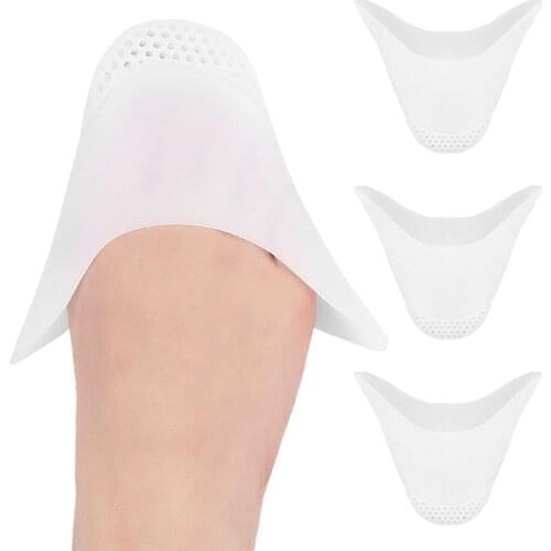 2Pcs Ultra-soft Silicone Toes Sleeve Toe Protection Ballet Shoes Toes Care Pads Tiptoe Protective Sleeve for Ballet Forefoot Pad