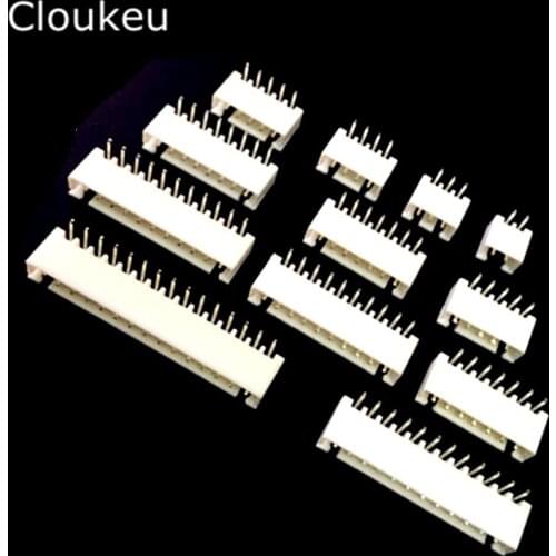 20Pcs XH2.54 Bending pin Connector Terminial Plug White 2P 3P 4P 5P 6P 7P 8P 9P 10P 11P 12P