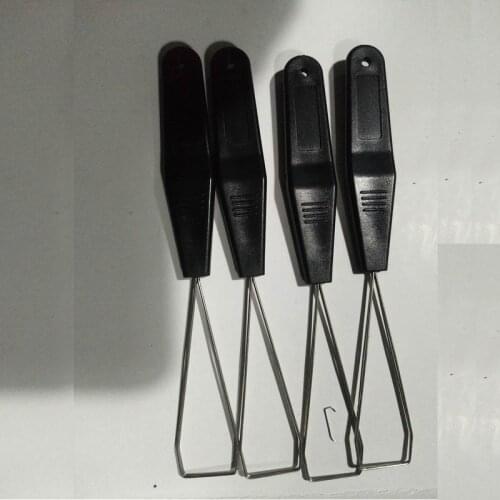 300pcs Steel Wire Keyboard Key Keycap Puller Plastic Handle Remover With Unloading Steel Cleaning Tool