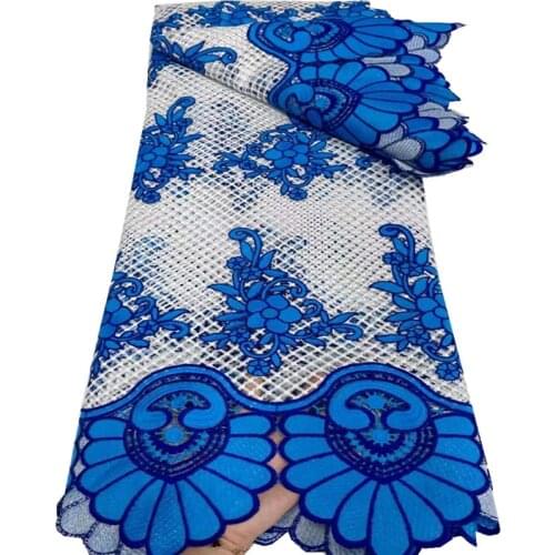 African Cord Lace Fabric 2021 High Quality Guipure Cord Lace French Nigerian Water Soluble Mesh Lace For Dress YY-150
