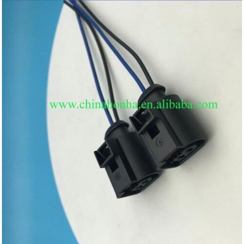 Free shipping 2 Pin Horn Plug Connector With Wire Pigtail For 4D0971992