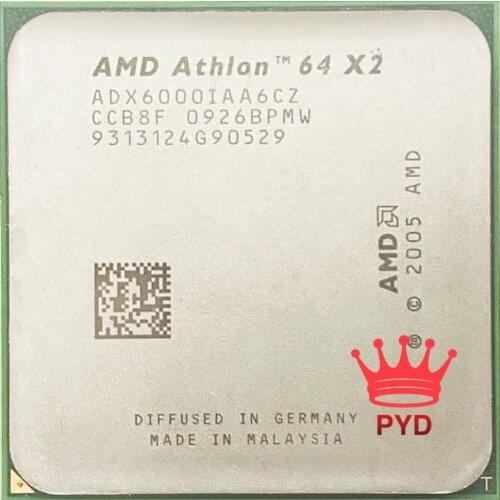 AMD Athlon 64 X2 6000+ 6000 3 GHz Dual-Core CPU Processor ADX6000IAA6CZ Socket AM2