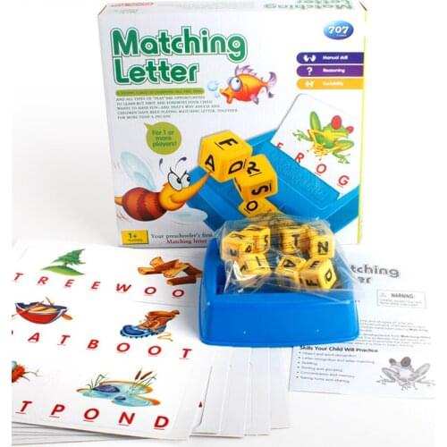 Learn English Matching Letter Game Childrens Educational Toys Travel Alphabet Spelling Words Parent-child Interactive Toys New