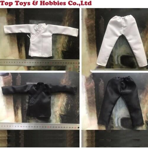 1/6 Ming Dynasty Black/White Clothes Ancient Guard Solider Clothing Set For 12" Action Figure Male Body Model Toys