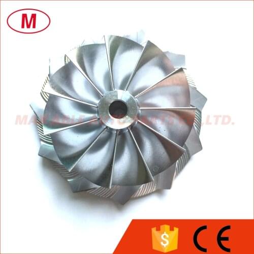TD04HL16G 43.40/56.02mm 11+0 blades Reverse Turbo Billet Compressor wheel/Aluminum 2618/Milling compressor wheel for 49377-00220
