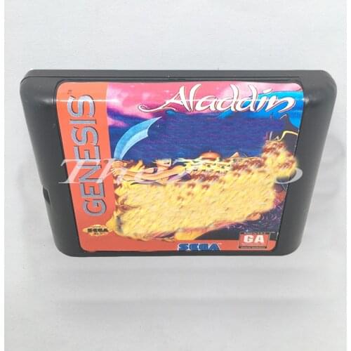 Aladdin EU/JAP Shell for 16 bit Game Card for Genesis System for Sega Mega Drive