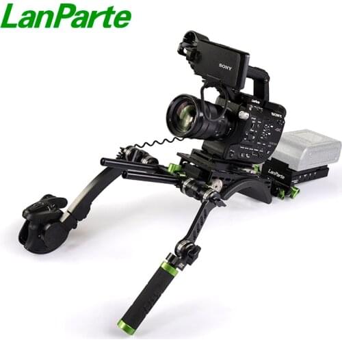LanParte FS5 Basic Camera shoulder Rig Kit for Sony with Bayout Extension Arm