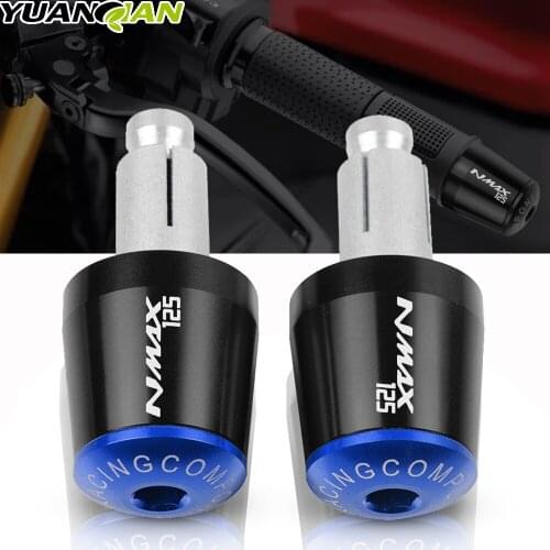 Motorcycle Accessories 7/8" 22MM Handlebar Hand Grips Handle Bar End Cap For YAMAHA NMAX 155 NMAX155 NMAX 125 NMAX125 2015-2017