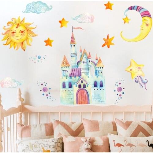 Cartoon Wall Stickers Baby Room Decoration Kindergarten Layout Self Adhesive Wallpapers Bedroom Decor Decals for Furniture