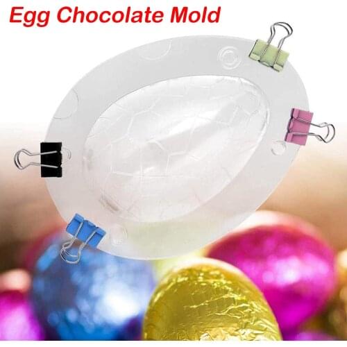 3D Chocolate Egg Mold Kit Easter Egg Fondant Cake DIY Mold Plastic Mould Baking Decorating Tool Dropshipping