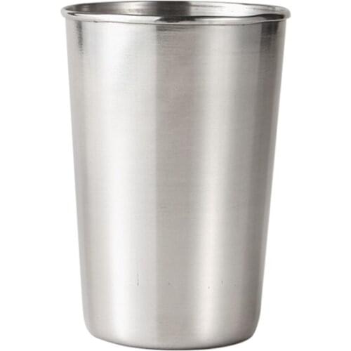 Newly Stainless Steel Cup Portable Reusable Anti-Rust Camping Mug Drinking Mug For Travel Outdoor Camping