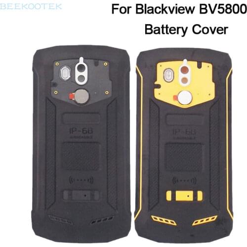 New Original Phone Battery Case Protective Battery Case Back Cover+Fingerprint FPCFor 5.5 inch Blackview BV5800/BV5800 Pro Phone