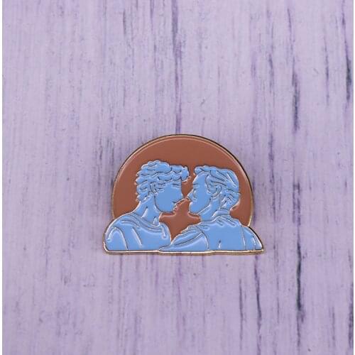 Peachy boy Elio and Oliver pin Call Me By Your Name pin