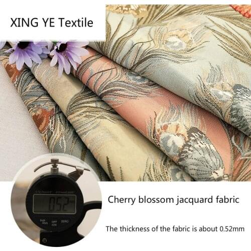 Polyester Jacquard Fabric European American Style High-precision Shirt Jacket Dress Windbreaker Material by Meter Sewing