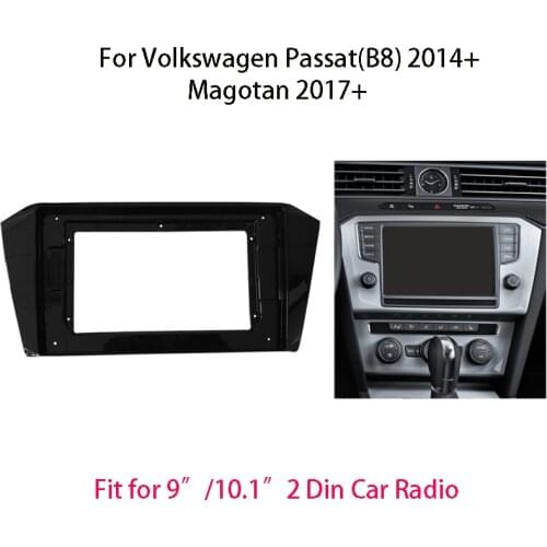 2 Din Car Radio Fascia For Volkswagen Passat(B8)/Magotan Auto Stereo Dash Panel Mounting 9/10.1 inch Big Screen Frame Kit