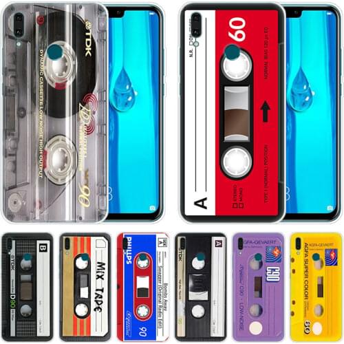 Luxury Silicone Case Classical Old Cassette for Huawei Mate 30 20 Lite 10 Pro Y5 Y6 Y7 Pro 2019 Y9 Prime 2019 2018 Y6 Pro 2017