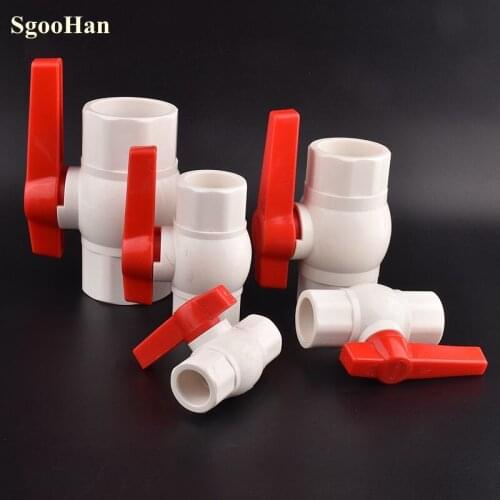 I.D 20mm-110mm UPVC side Handle Thicken Simple Ball valve Water Pipe Connector Garden irrigation Controller Valve