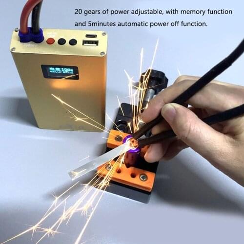 18650 Battery Spot-welding 20 Gears of Power Adjustment and 20 Gears of Delay Adjustable with Charge-pal Function