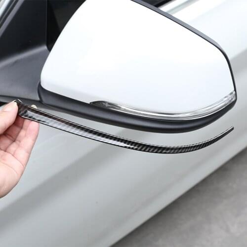 Carbon Fiber ABS For BMW X1 F48 1 2 series Active Tourer f45 f46 218i 16-19 Side Rearview Mirror Strips Trim For BMW X2 F47 2018