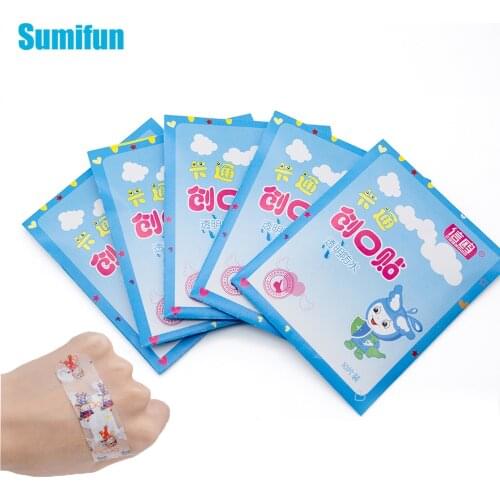50Pcs First Aid Waterproof Bandage Hemostatic Medical Disposable Band-Aid Hemostasis Stickers Anti-infection Wound Plaster C1204