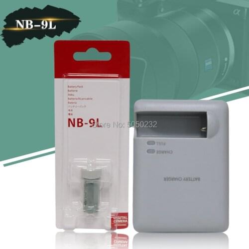 1pcs 3.5V 870mah NB-9L NB9L Batteries for Canon ELPH 510 520 530 HS SD4500 IS IXUS 1000 1100 + Digital Camera CCB-2LBE charger