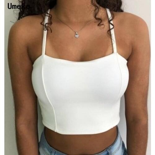 2020 New Summer Fashion Solid Sexy Womens Suspenders Off Shoulder Women Tank Top Woman Clothes Tops Camis Short Plus Size