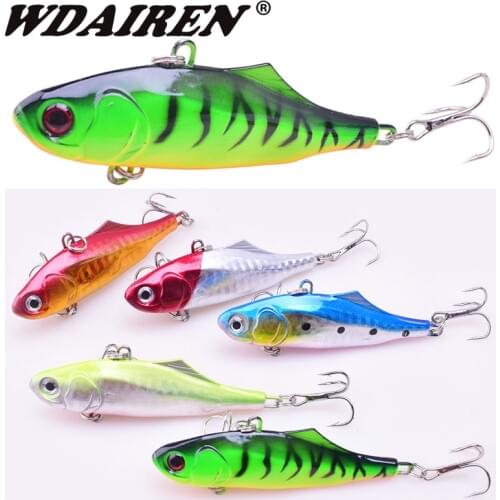 1pcs Winter VIB Lure Hard Bait 7cm 23g Long Shot Flashed Wobblers Sinking Isca Artificial Metal Leurre Fishing Lure For Pike