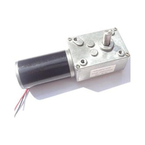 634JSX101-31ZY DC 24V Dual Wire Lead 80RPM/Min Speed Reduce DC Worm Gear Motor